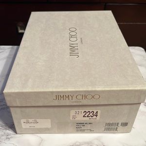 Jimmy Choo Heels Crocodile Embossed Leather